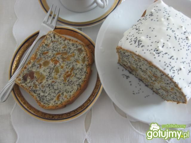 Ciasto z białek z bakaliami Ciasto z białek z bakaliami