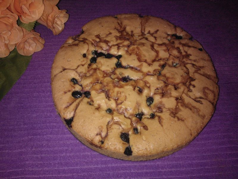 Ciasto z borówkami amerykańskimi i budyniem Ciasto z borówkami amerykańskimi i budyniem