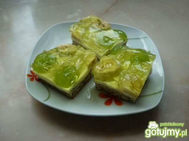 Ciasto z budyniem bananowym Ciasto z budyniem bananowym