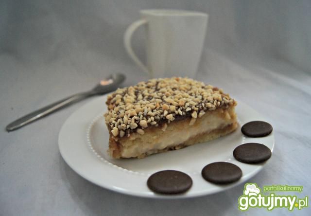Ciasto z budyniem i  masą krówkową  Ciasto z budyniem i  masą krówkową