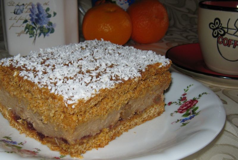 Ciasto z bułkowym kremem