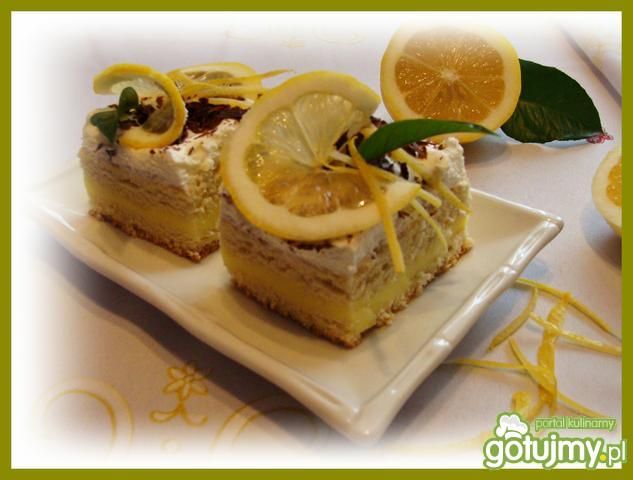 Ciasto z cytrynową masą  Ciasto z cytrynową masą