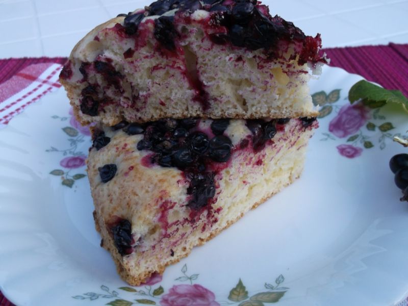 Ciasto z czarnymi porzeczkami Ciasto z czarnymi porzeczkami