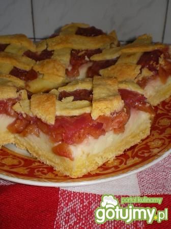 Ciasto z czereśniami i budyniem Ciasto z czereśniami i budyniem