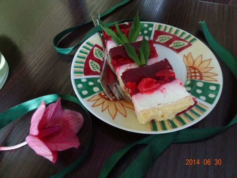 Ciasto z czereśniami i wiśniami