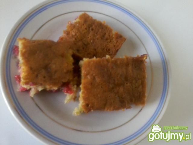 Ciasto z czerwonych porzeczek