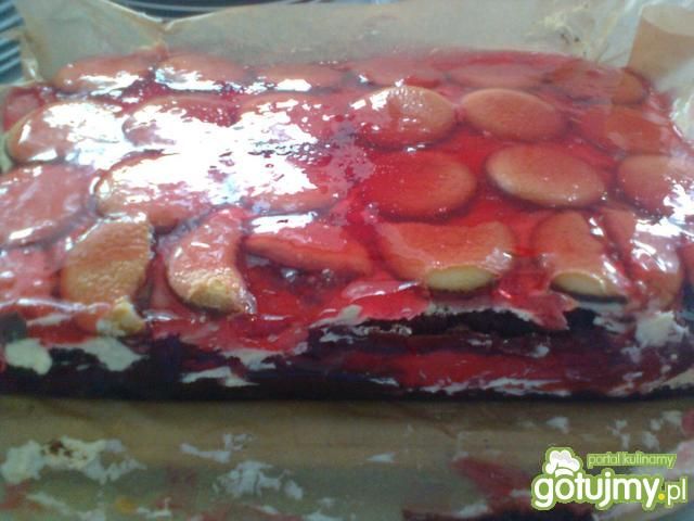 Ciasto z delicjami i galaretką Ciasto z delicjami i galaretką