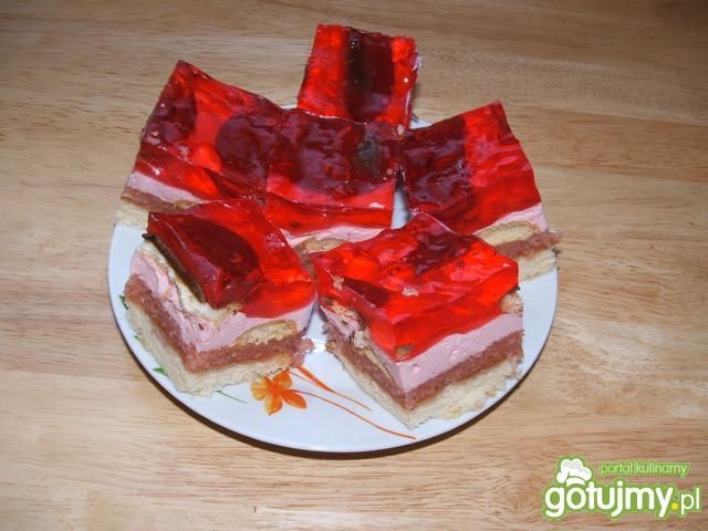 Ciasto z delicjami i galaretką Ciasto z delicjami i galaretką