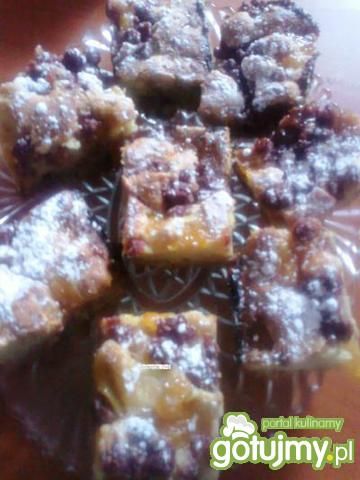 Ciasto z dodatkiem owoców z nalewki Ciasto z dodatkiem owoców z nalewki