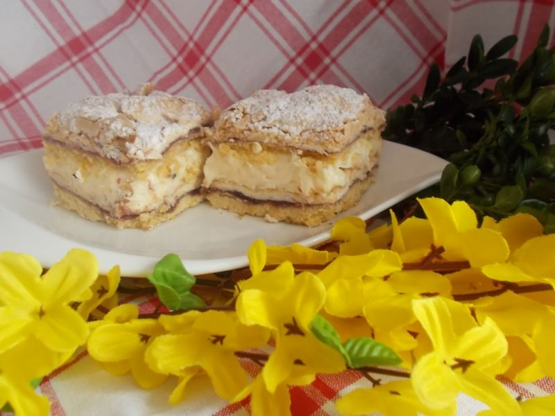 Ciasto z dżemem z czarnej porzeczki Ciasto z dżemem z czarnej porzeczki