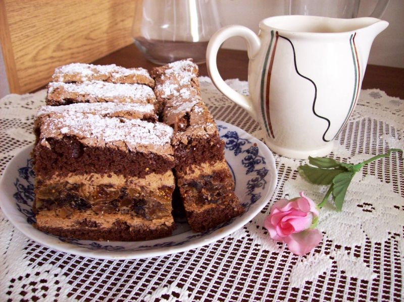 Ciasto z figami i orzechami