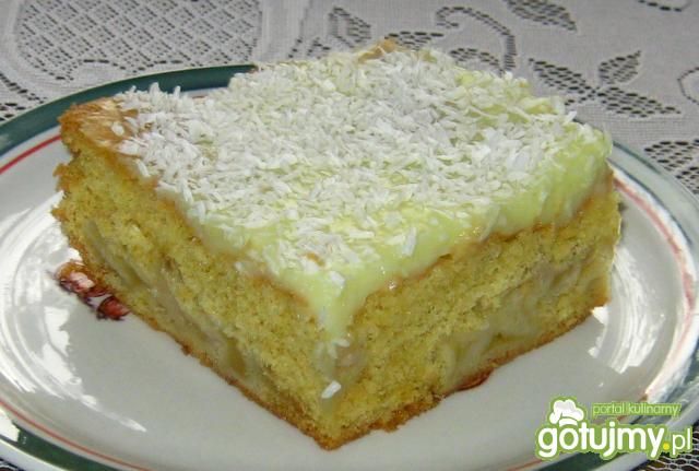 Ciasto z jabłkami i budyniem 5 Ciasto z jabłkami i budyniem 5