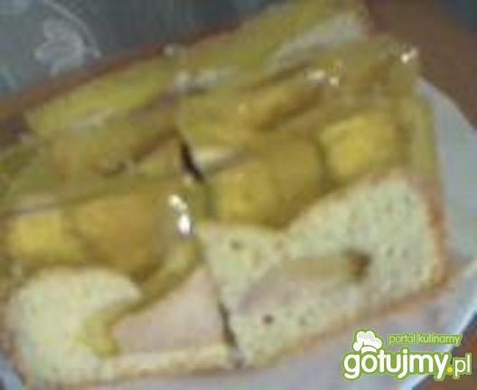 Ciasto z jabłkami i galaretką