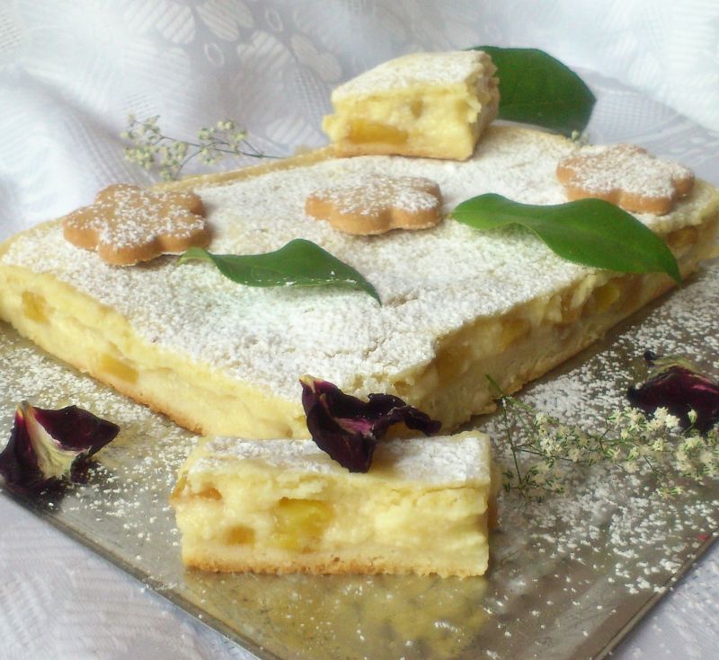 Ciasto z jabłkami i kremem karpatkowym wg Di Ciasto z jabłkami i kremem karpatkowym wg Di