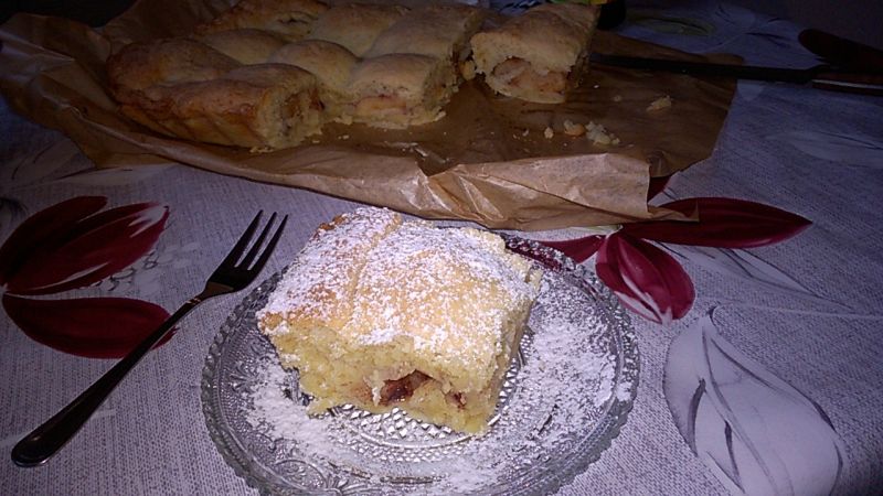 Ciasto z jabłkami na serku waniliowym Ciasto z jabłkami na serku waniliowym