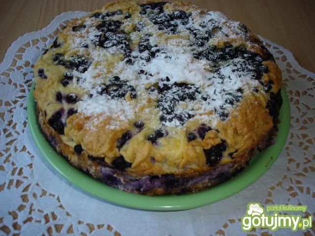 Ciasto z jagodami i kruszonką Ciasto z jagodami i kruszonką