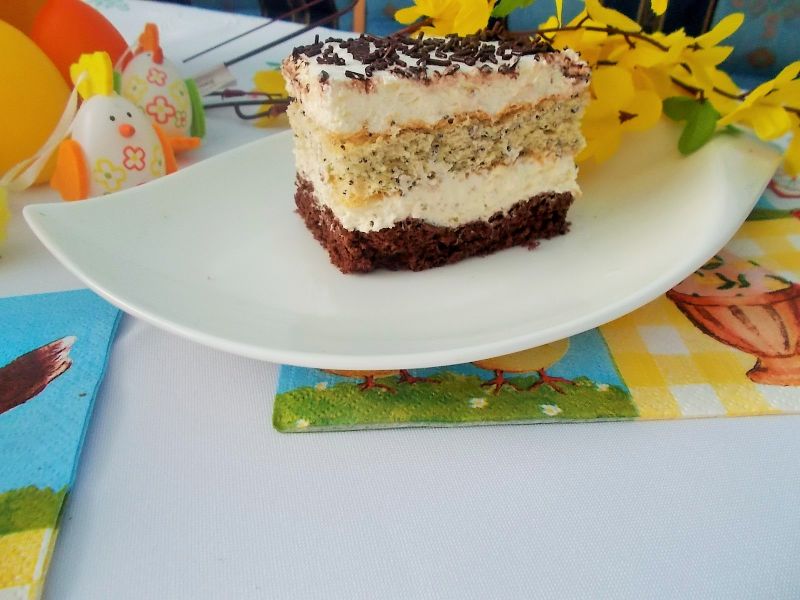 Ciasto z kakao i makiem Ciasto z kakao i makiem