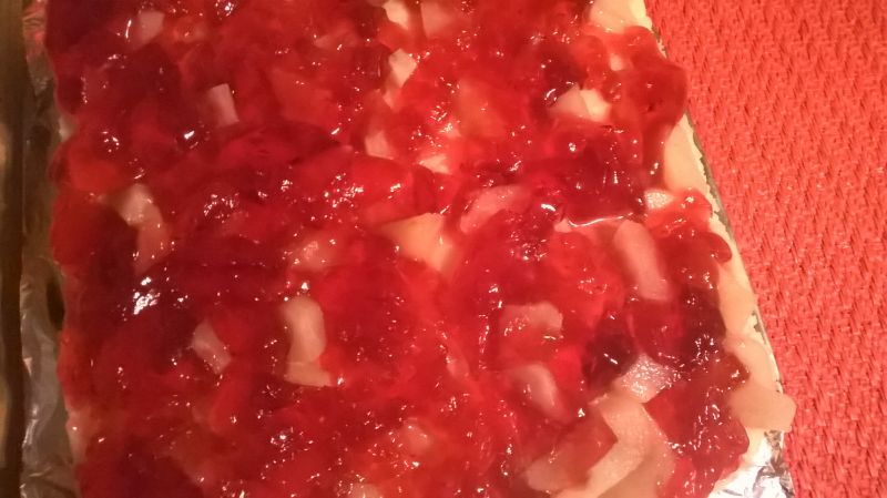 Ciasto z kaszą manną i gruszką