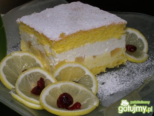 Ciasto z kremem cytrynowym Ciasto z kremem cytrynowym