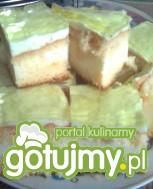 Ciasto z kremem i galaretką