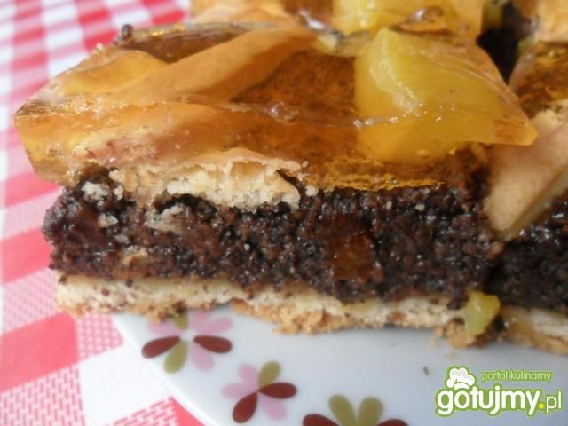 Ciasto z makiem i galaretką 