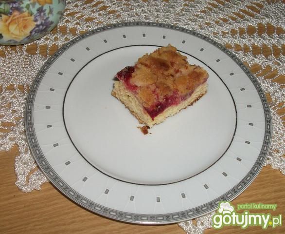 Ciasto z malinami i agrestem Ciasto z malinami i agrestem