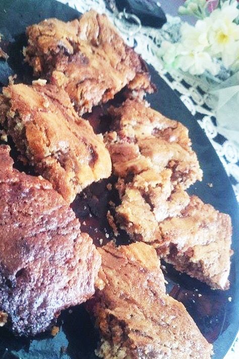 Ciasto z malinami i czekoladą