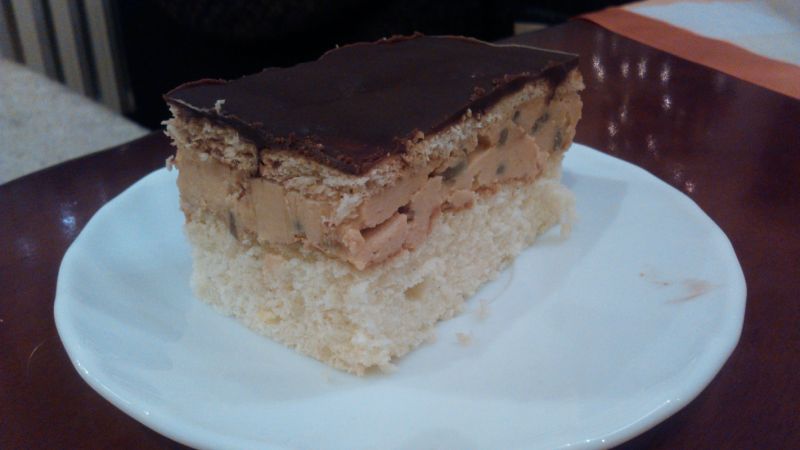 Ciasto z masą kajmakową i słonecznikiem