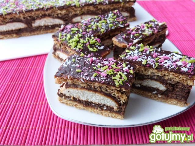 Ciasto z masą kawową i biszkoptami Ciasto z masą kawową i biszkoptami