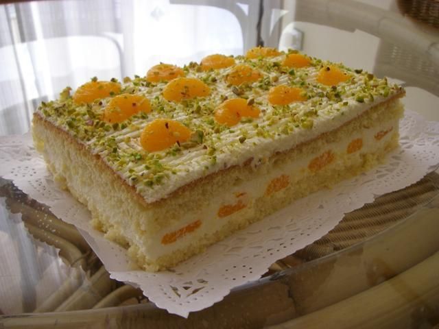 Ciasto z masa serowa i mandarynkami