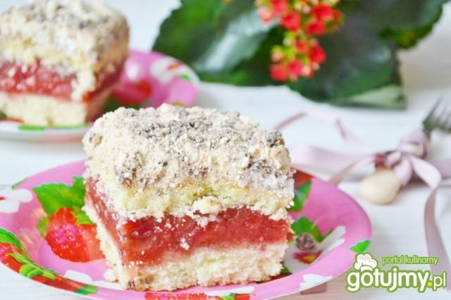 Ciasto z masą truskawkową Ciasto z masą truskawkową