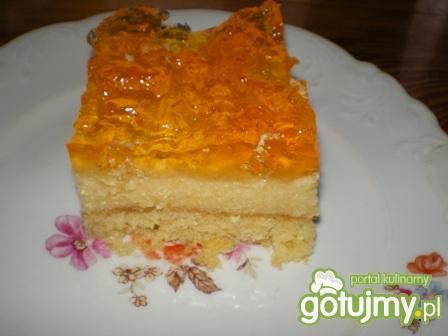 Ciasto z nektarynkami i galaretką Ciasto z nektarynkami i galaretką