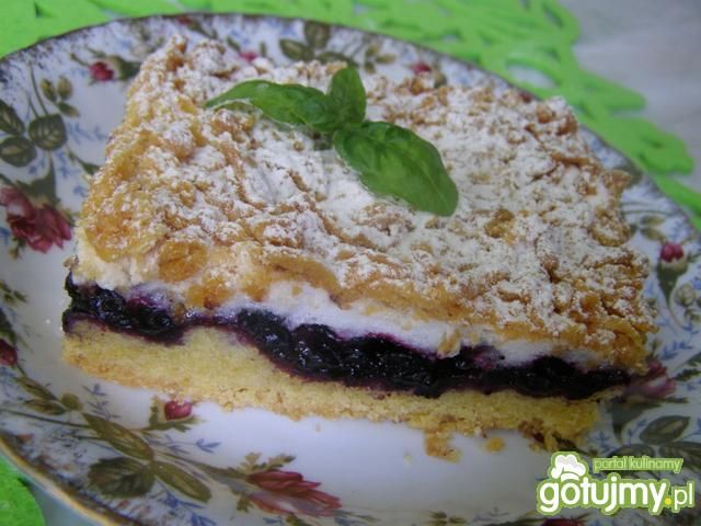 Ciasto z pianką i jagodami  Ciasto z pianką i jagodami