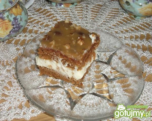 Ciasto z polewą karmelową