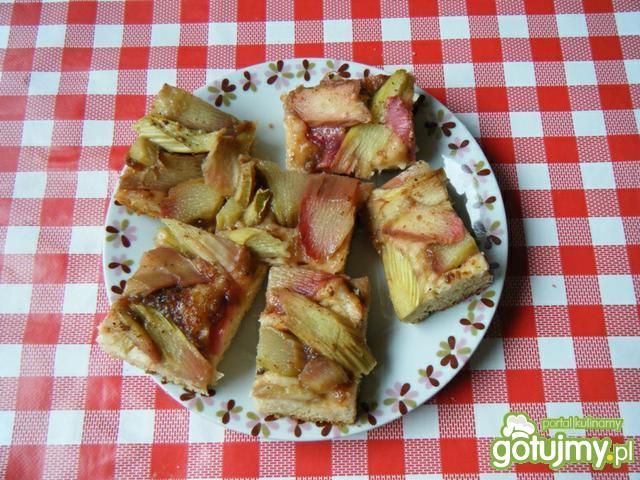 Ciasto z rabarbarem  Ciasto z rabarbarem