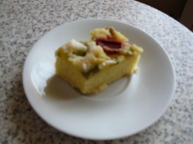 Ciasto z rabarbarem