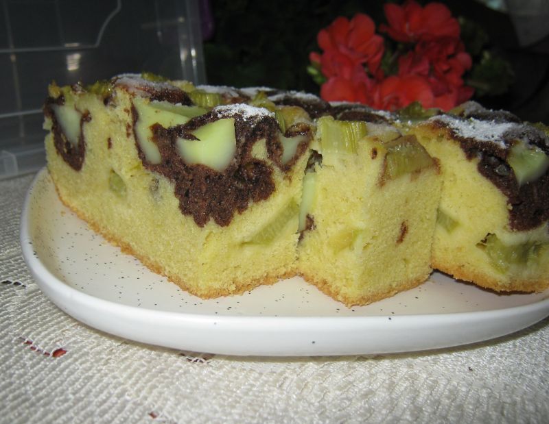 Ciasto z rabarbarem Ciasto z rabarbarem