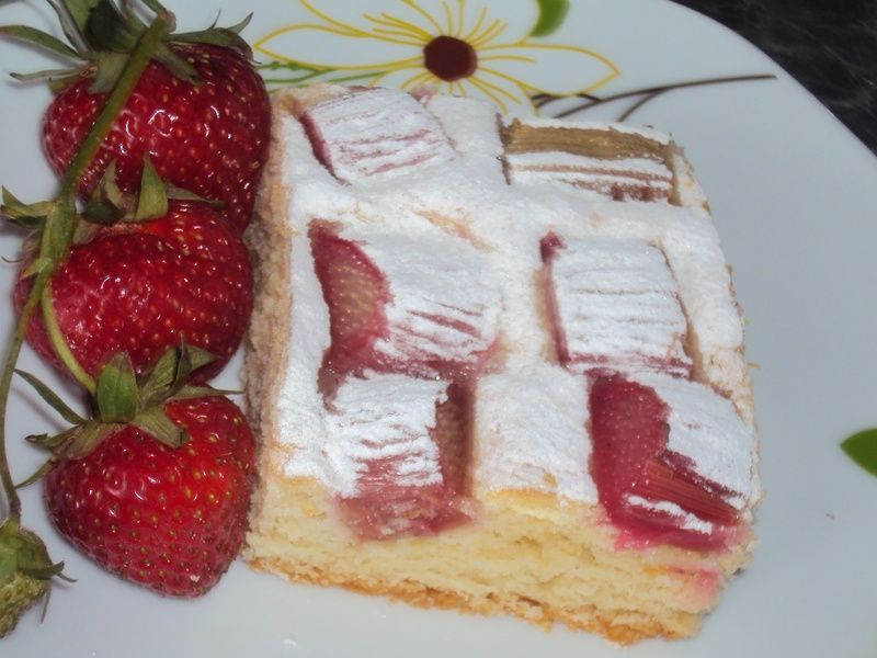 Ciasto z rabarbarem
