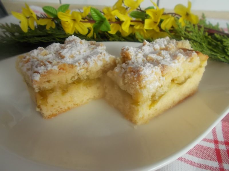 Ciasto z rabarbarem i jabłkami