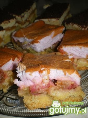 Ciasto z rabarbarem i pianą Ciasto z rabarbarem i pianą