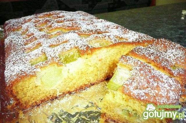 Ciasto z rabarbarem wg goyaczek  Ciasto z rabarbarem wg goyaczek