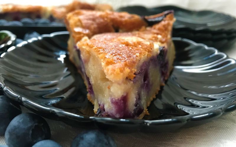 Ciasto z tapioki z jagodami Ciasto z tapioki z jagodami