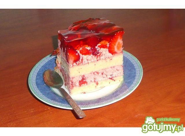 Ciasto z trudskawkami Ciasto z trudskawkami