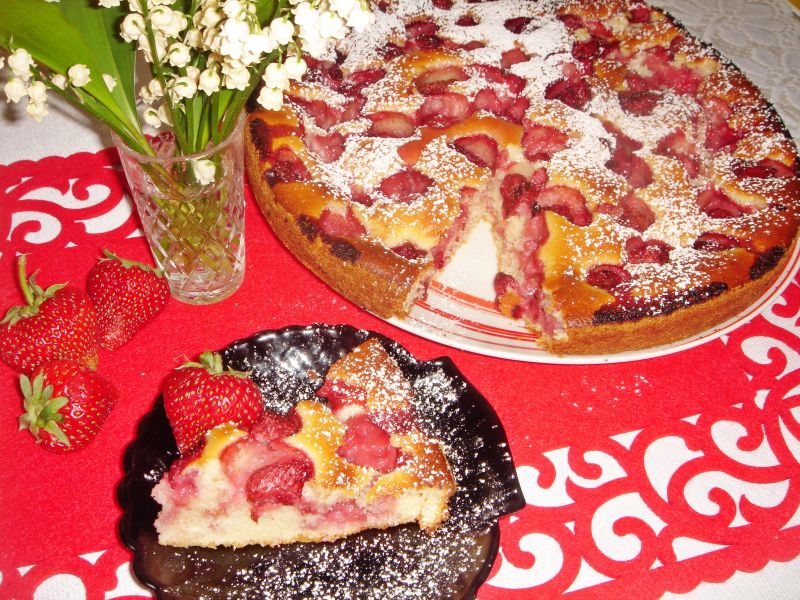 Ciasto z truskawkami  Ciasto z truskawkami