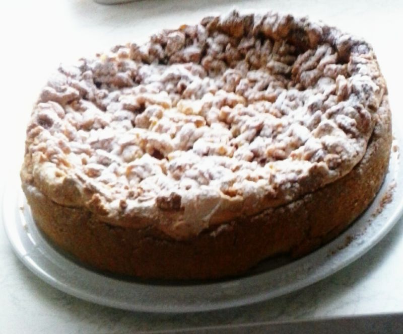 Ciasto z truskawkami i budyniową pianką Ciasto z truskawkami i budyniową pianką