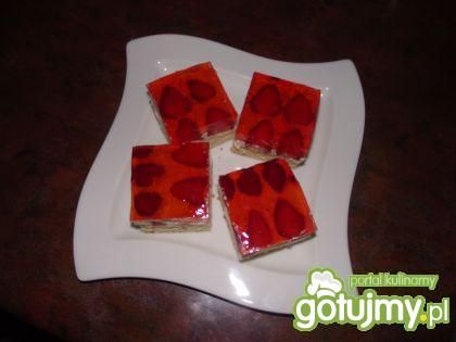 Ciasto z truskawkami i galaretką Ciasto z truskawkami i galaretką