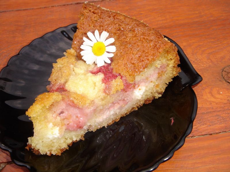 Ciasto z truskawkami i twarogiem