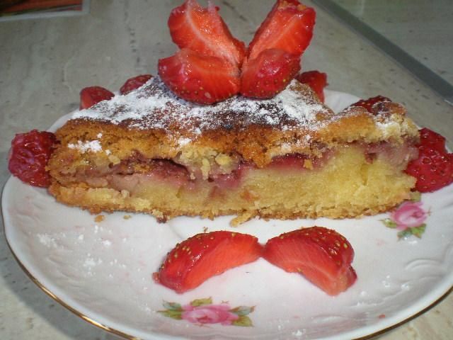 Ciasto z truskawkami -pychotka
