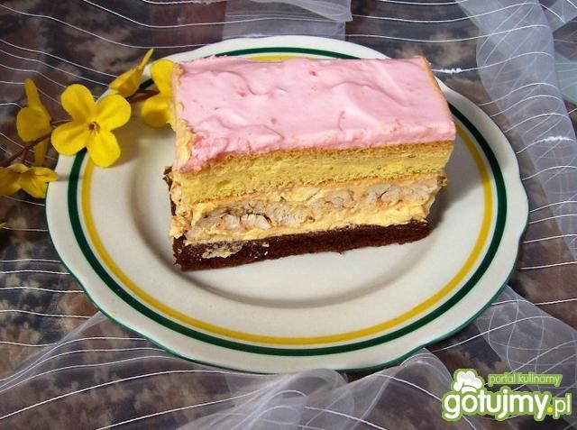 Ciasto z waflami ryżowymi  Ciasto z waflami ryżowymi