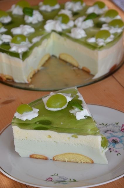 Ciasto z winogronem bez pieczenia